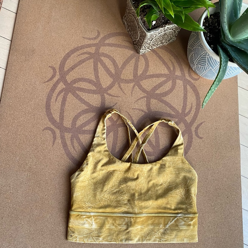 Lululemon Ice Wash Spiced Bronze Longline Energy Bra